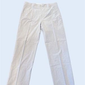 Banana Republic 36x32 Modern Relaxed Fit Grey Pin Stripe Dress Pant